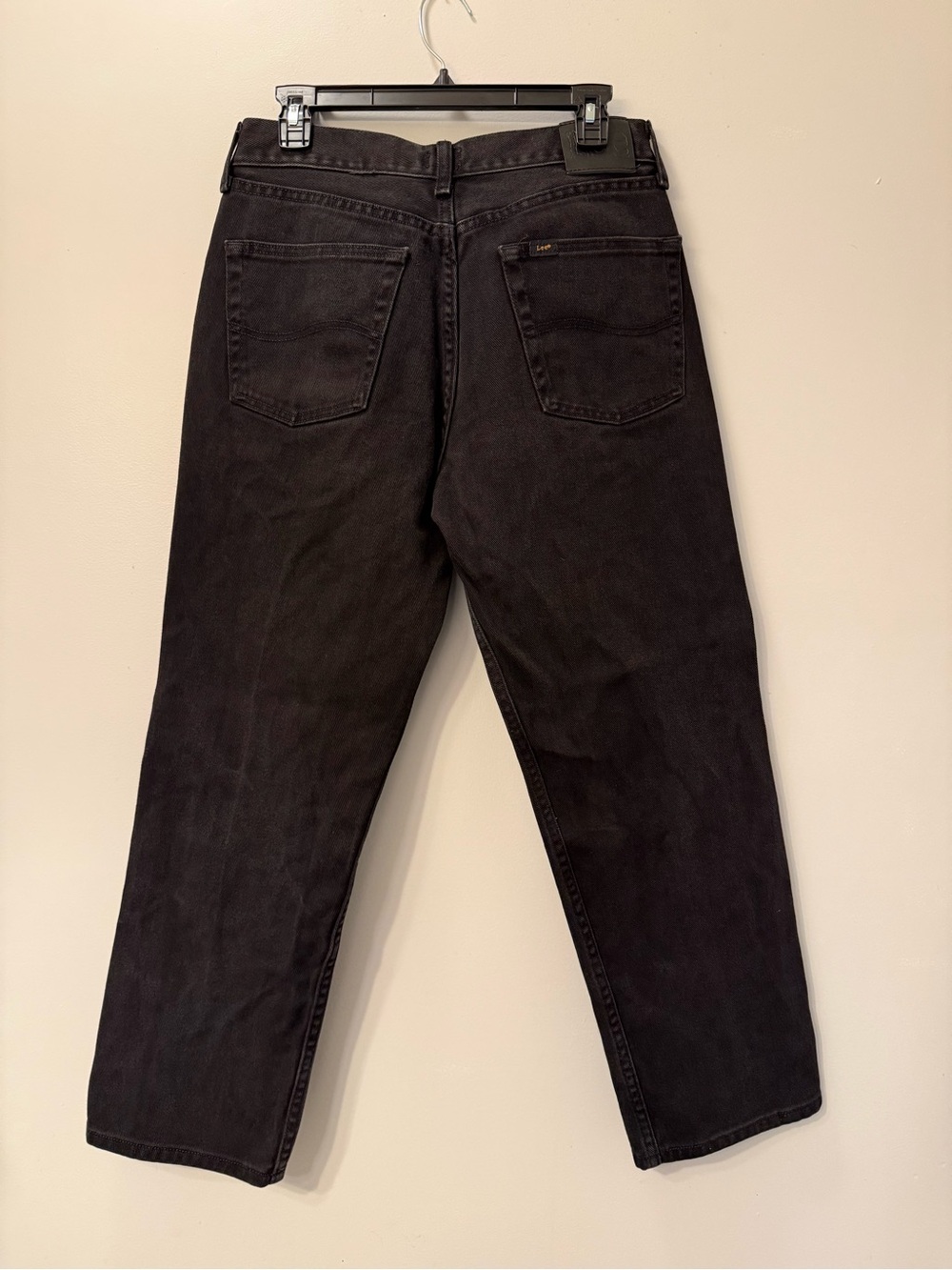Lee Men's Relaxed Straight Black Jeans Size 33x29 - Picture 2 of 5